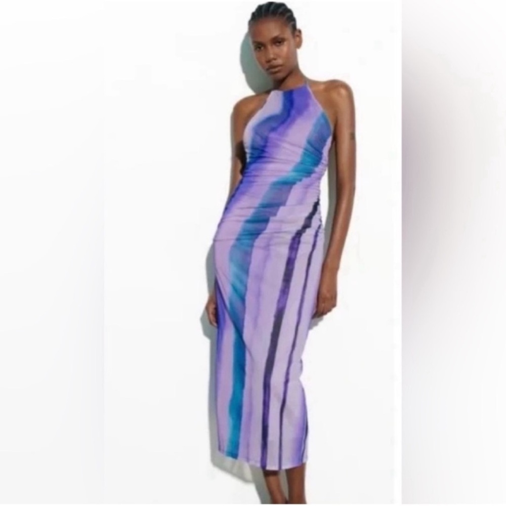Zara Ombre Halter Dress